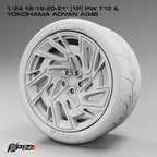 18–21-Inch PW T12 Wheels & Yokohama Advan A048 Tires – Set of 4