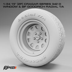15" Cragar 342 D Window w/ BFG Radial T/A