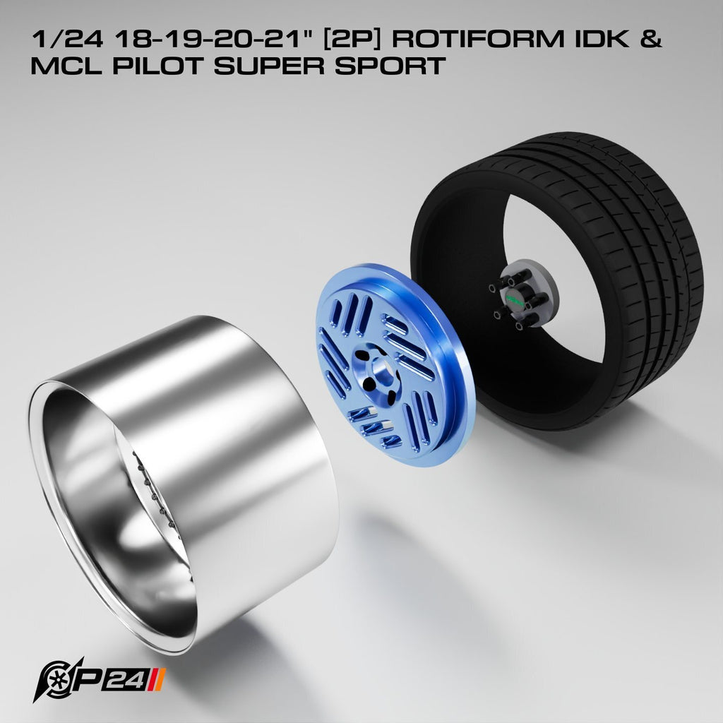 18–21-Inch Rotiform IDK Wheels & MCL Pilot Super Sport Tires – Pair