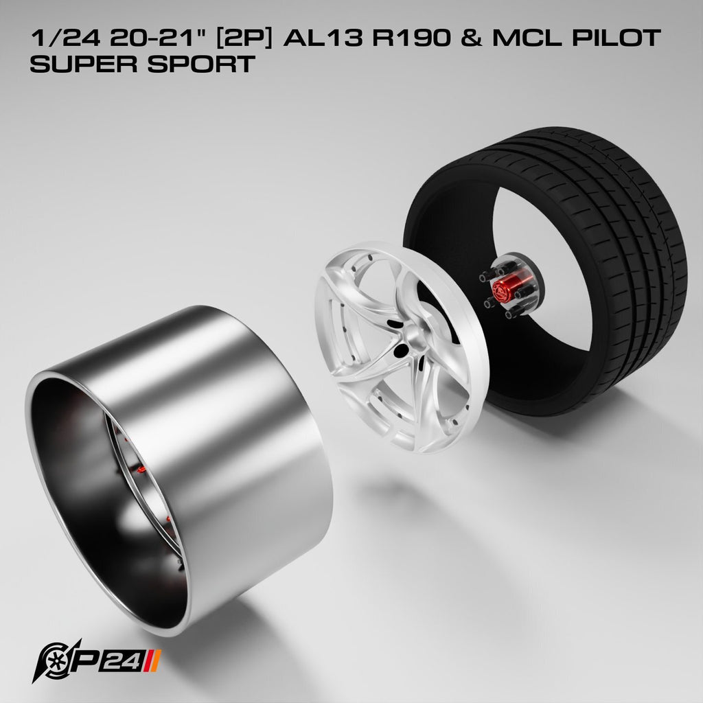 20–21-Inch AL13 R190 Wheels & MCL Pilot Super Sport Tires – Pair