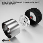 20–21-Inch AL13 R190 Wheels & MCL Pilot Super Sport Tires – Pair