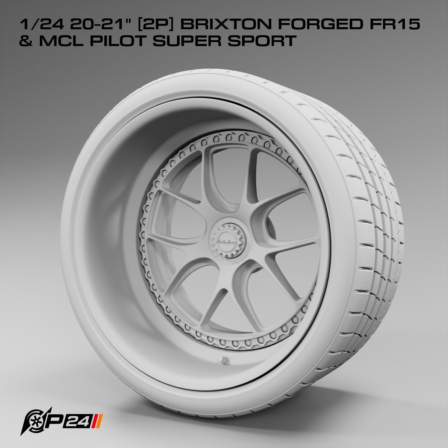 20–21-Inch Brixton Forged FR15 Wheels & MCL Pilot Super Sport Tires – Pair