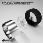 18–20-Inch US Mags US390 Rambler Wheels & Nitto NT555 G2 Tires – Set of 4