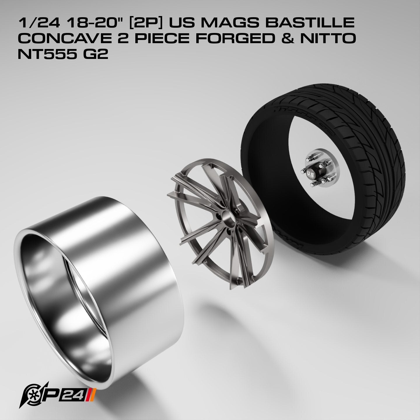 18–20-Inch US Mags Bastille Concave Forged Wheels & Nitto NT555 G2 Tires – Set of 4