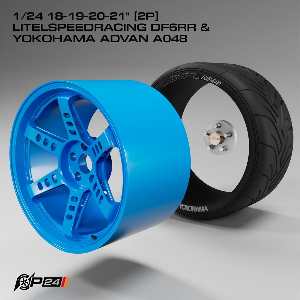18–21-Inch Litespeed Racing DF6RR Wheels & Yokohama Advan A048 Tires – Set of 4