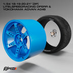 18–21-Inch Litespeed Racing DF6RR Wheels & Yokohama Advan A048 Tires – Set of 4