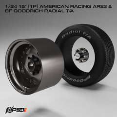 15" American Racing AR23 Wheels w/ BF Goodrich Radial T/A Tires