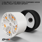20–21-Inch Brixton Forged NC03 Wheels & MCL Pilot Super Sport Tires – Set of 4