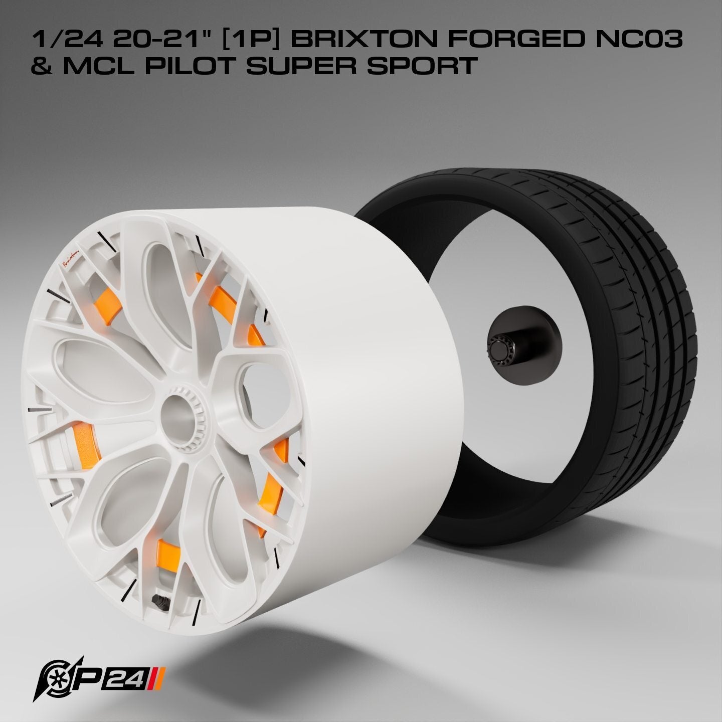 20–21-Inch Brixton Forged NC03 Wheels & MCL Pilot Super Sport Tires – Set of 4