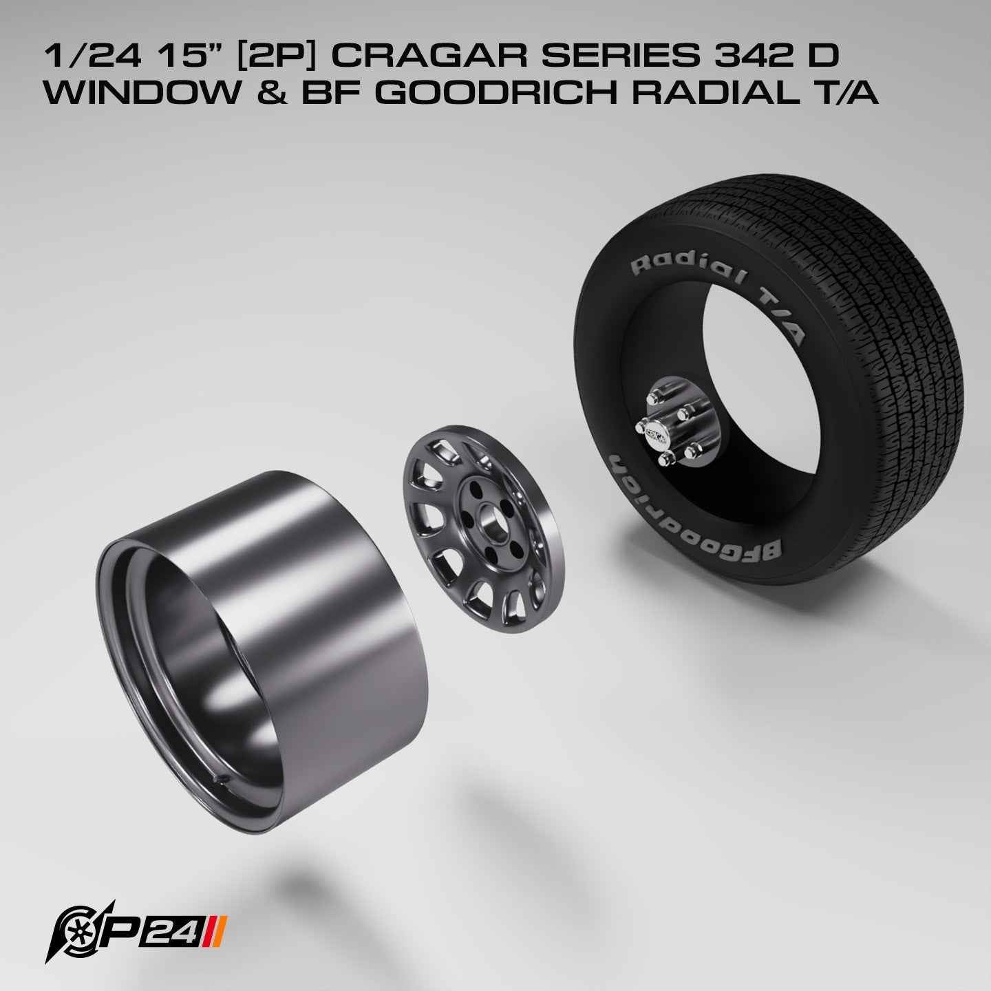 15" Cragar 342 D Window w/ BFG Radial T/A