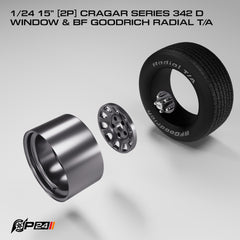 15" Cragar 342 D Window w/ BFG Radial T/A