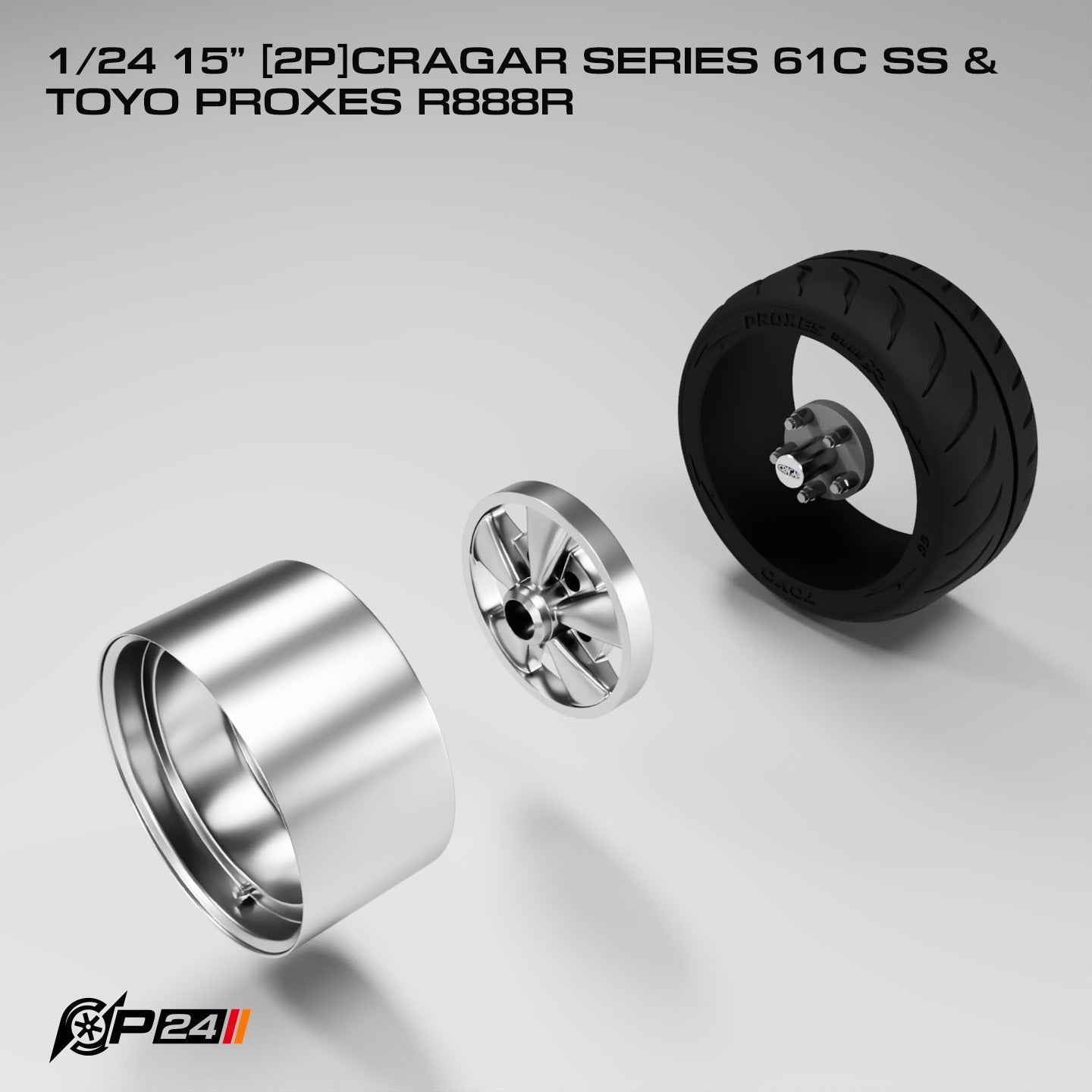 15" Cragar SS 5 Spoke Wheels & Tire Set