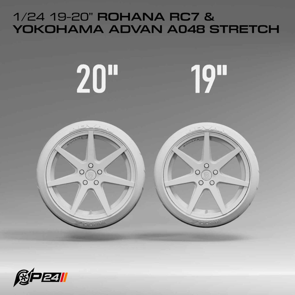 Rohana RC 7 Wheels w/ Yokohama Advan Stretch Tires