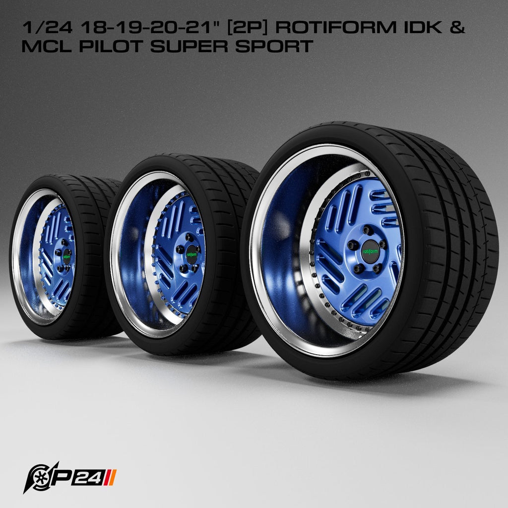 18–21-Inch Rotiform IDK Wheels & MCL Pilot Super Sport Tires – Pair