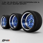 18–21-Inch Rotiform IDK Wheels & MCL Pilot Super Sport Tires – Pair