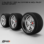 20–21-Inch AL13 R190 Wheels & MCL Pilot Super Sport Tires – Pair