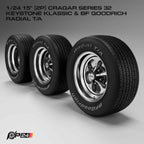 15" Cragar Keystone Classic w/ BFG Radial T/A