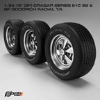 15" Cragar SS 5 Spoke Wheels & Tire Set