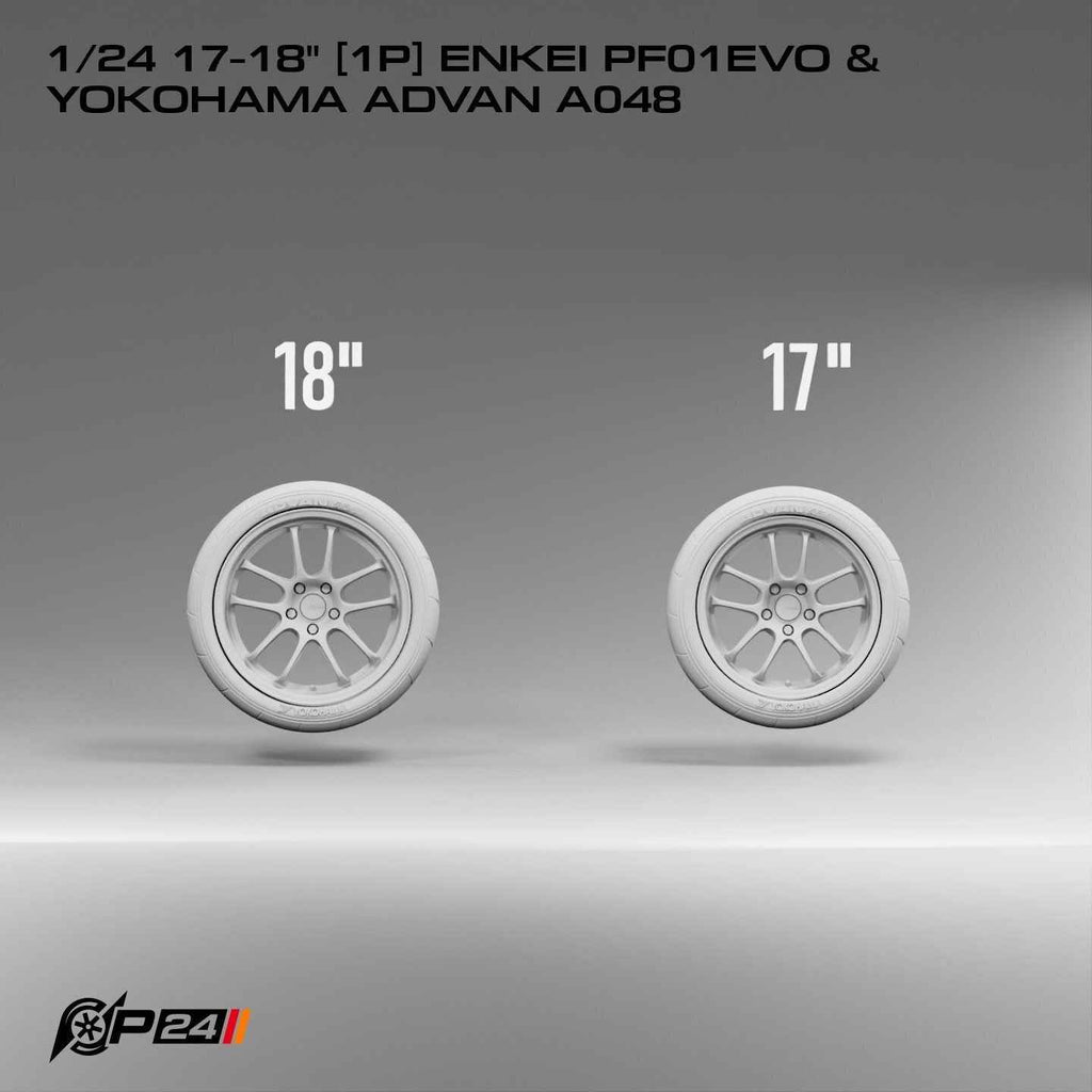 17–18-Inch Enkei PF01EVO Wheels & Yokohama Advan A048 Tires – Set of 4