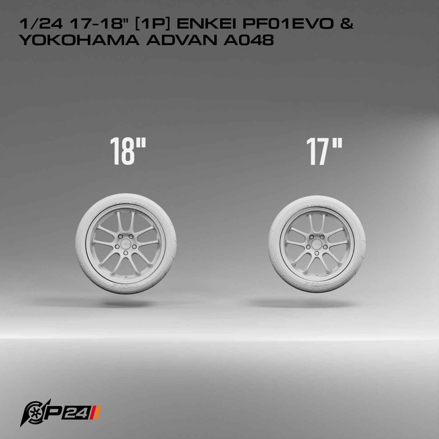 17–18-Inch Enkei PF01EVO Wheels & Yokohama Advan A048 Tires – Set of 4