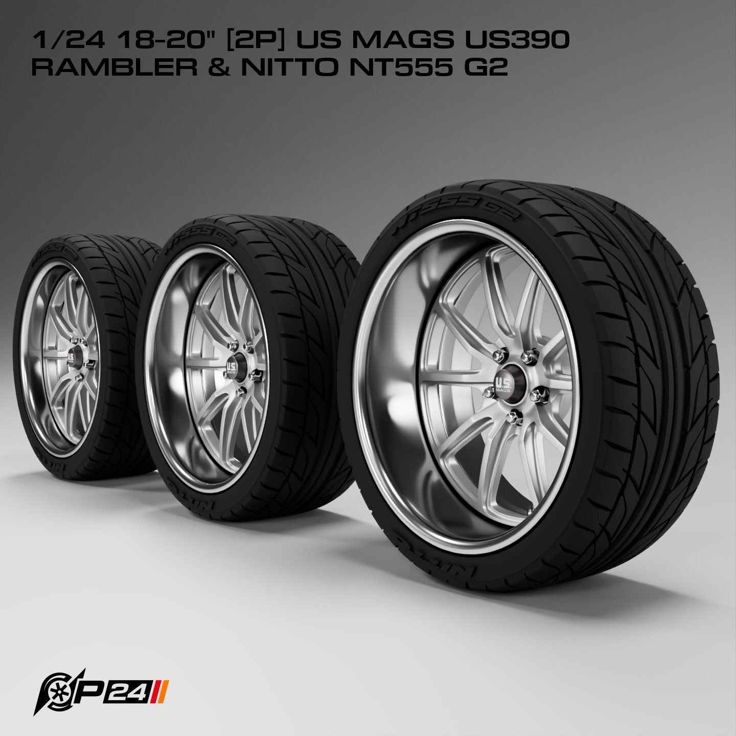 18–20-Inch US Mags US390 Rambler Wheels & Nitto NT555 G2 Tires – Set of 4