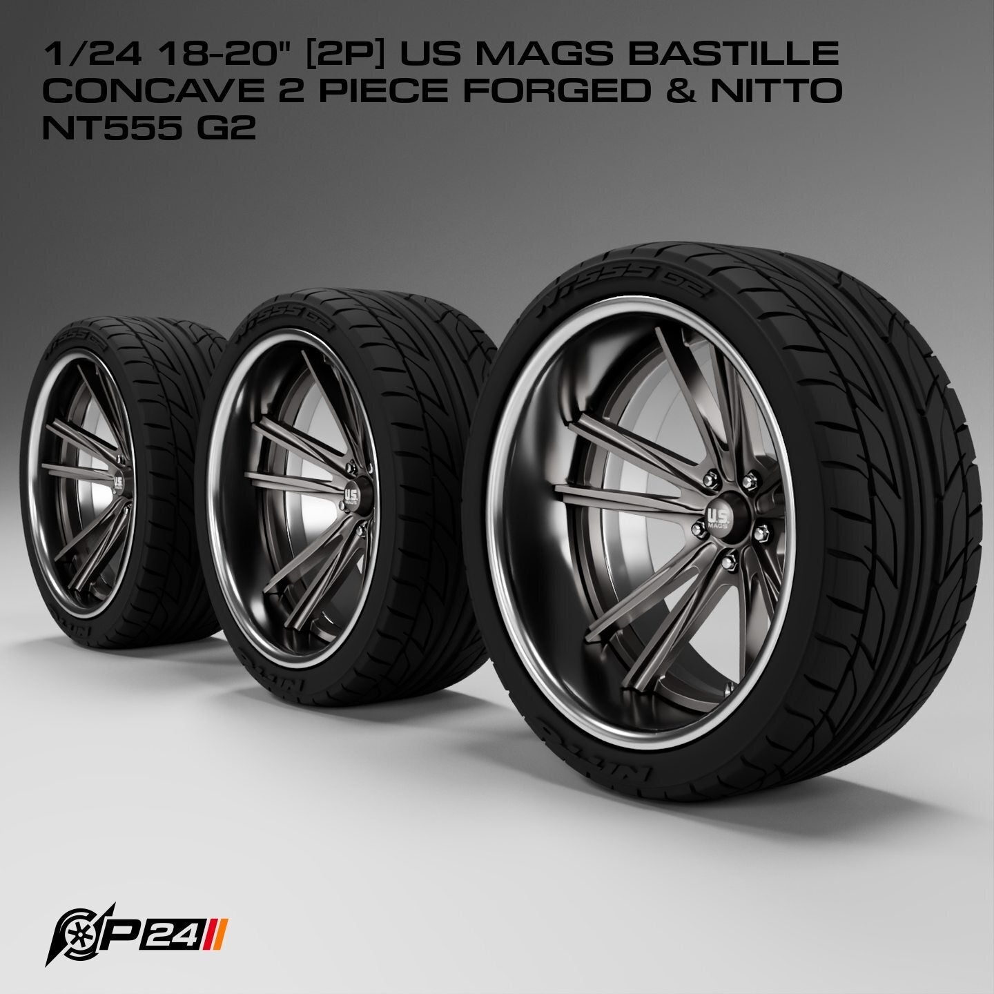 18–20-Inch US Mags Bastille Concave Forged Wheels & Nitto NT555 G2 Tires – Set of 4