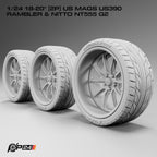 18–20-Inch US Mags US390 Rambler Wheels & Nitto NT555 G2 Tires – Set of 4