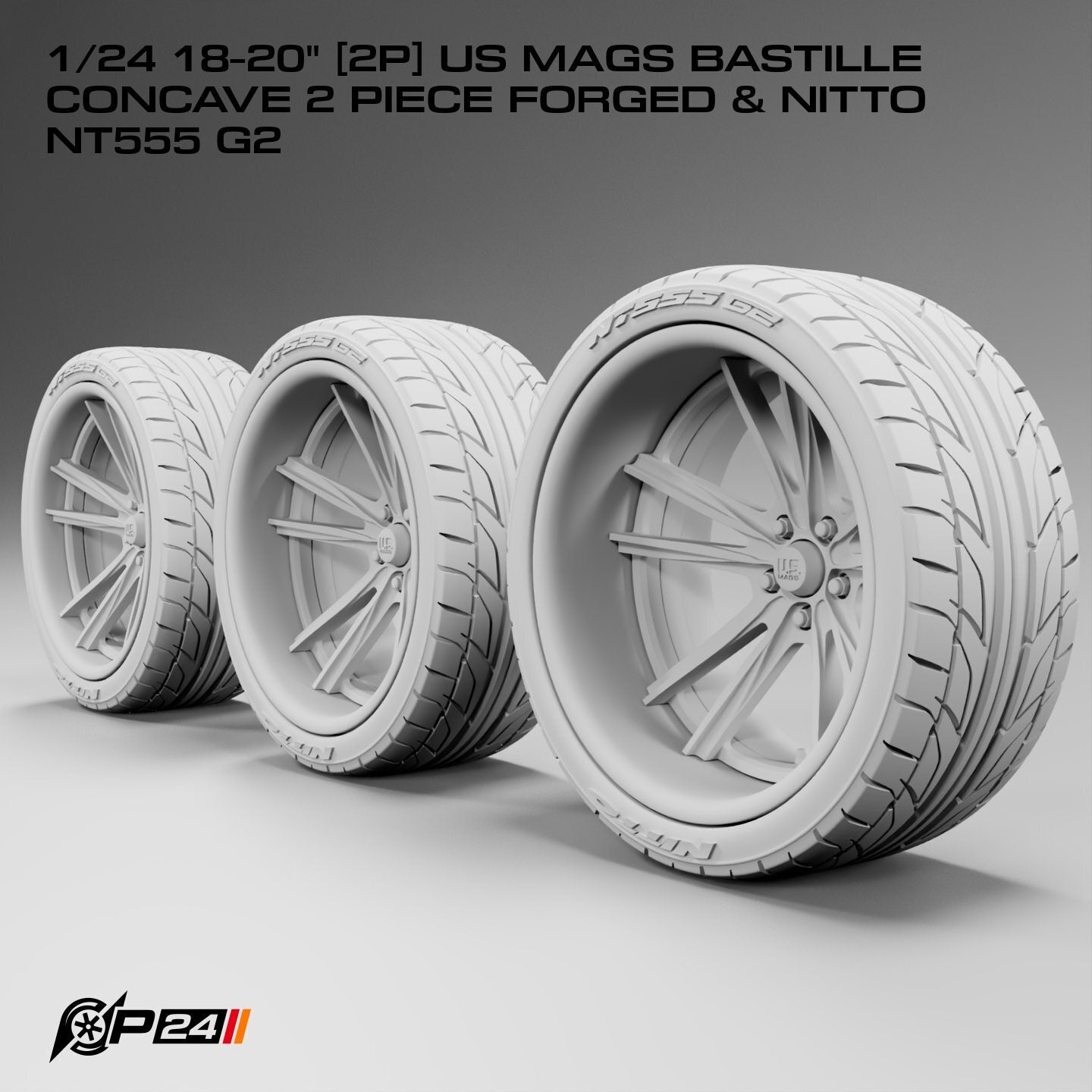 18–20-Inch US Mags Bastille Concave Forged Wheels & Nitto NT555 G2 Tires – Set of 4