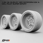 18–21-Inch Rotiform IDK Wheels & MCL Pilot Super Sport Tires – Pair