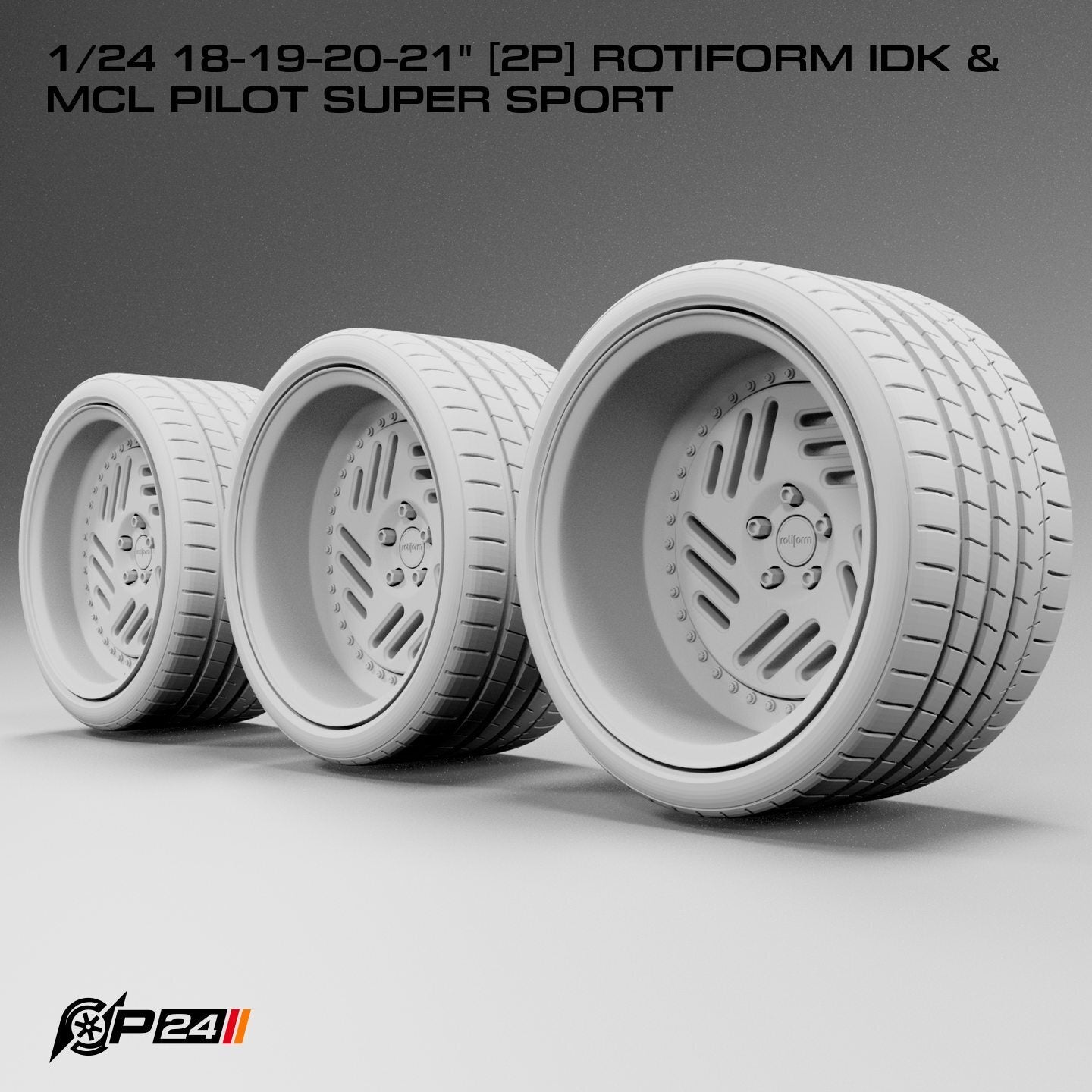 18–21-Inch Rotiform IDK Wheels & MCL Pilot Super Sport Tires – Pair
