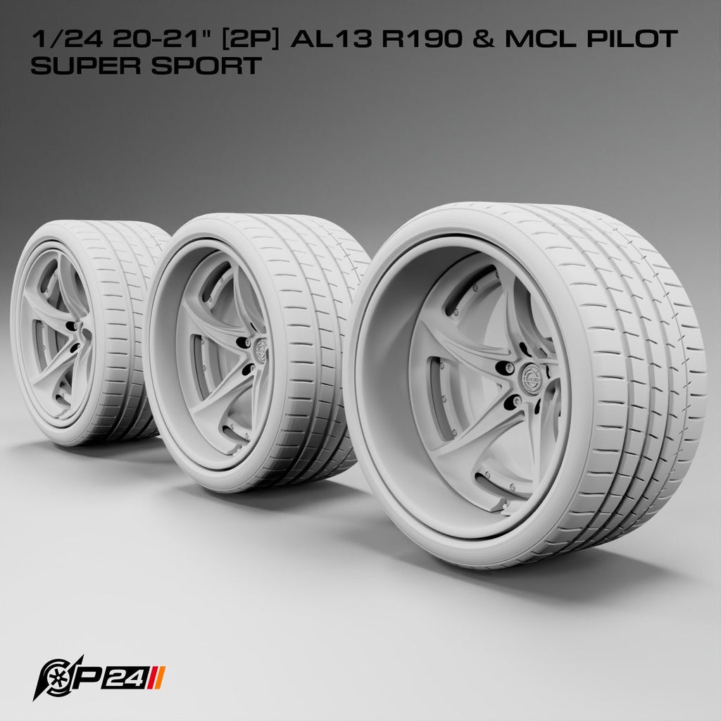 20–21-Inch AL13 R190 Wheels & MCL Pilot Super Sport Tires – Pair