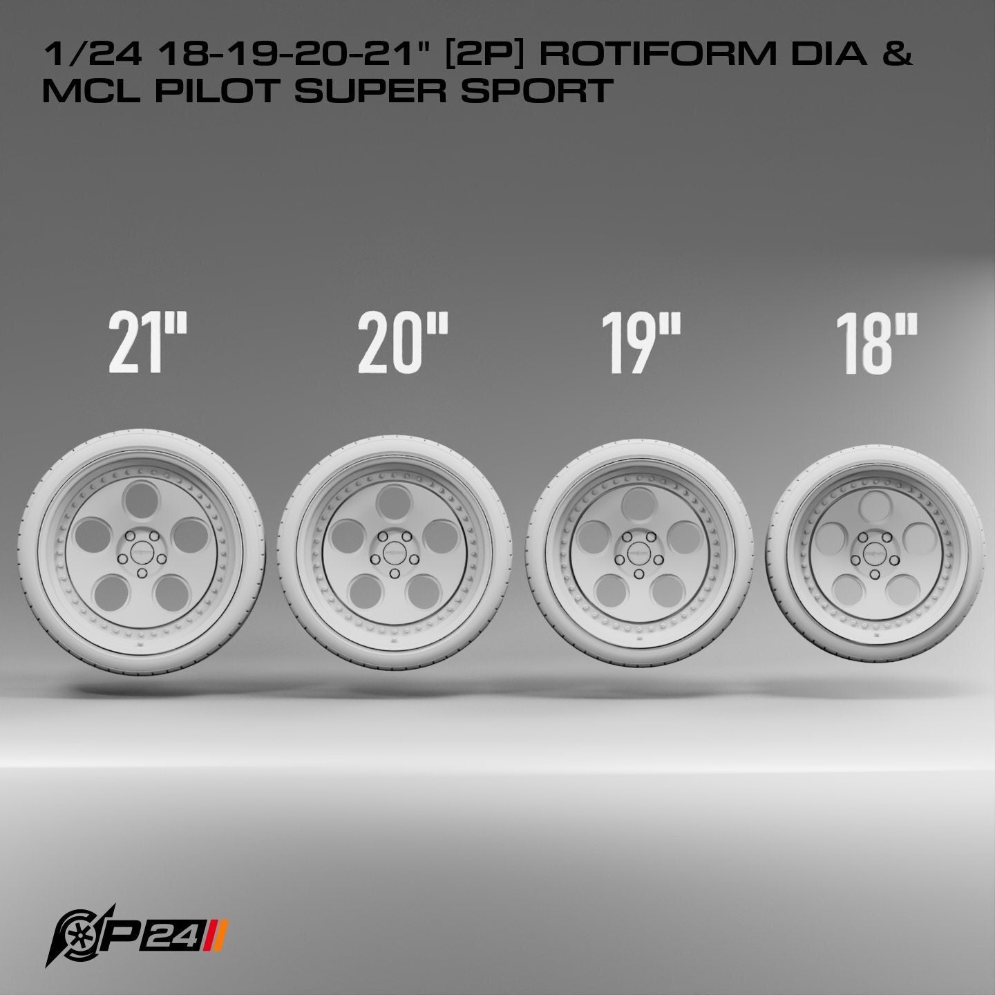 18–21-Inch Rotiform DIA Wheels & MCL Pilot Super Sport Tires – Set of 4