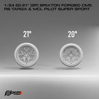 20–21-Inch Brixton Forged CM5 RS Targa Wheels & MCL Pilot Super Sport Tires – Pair