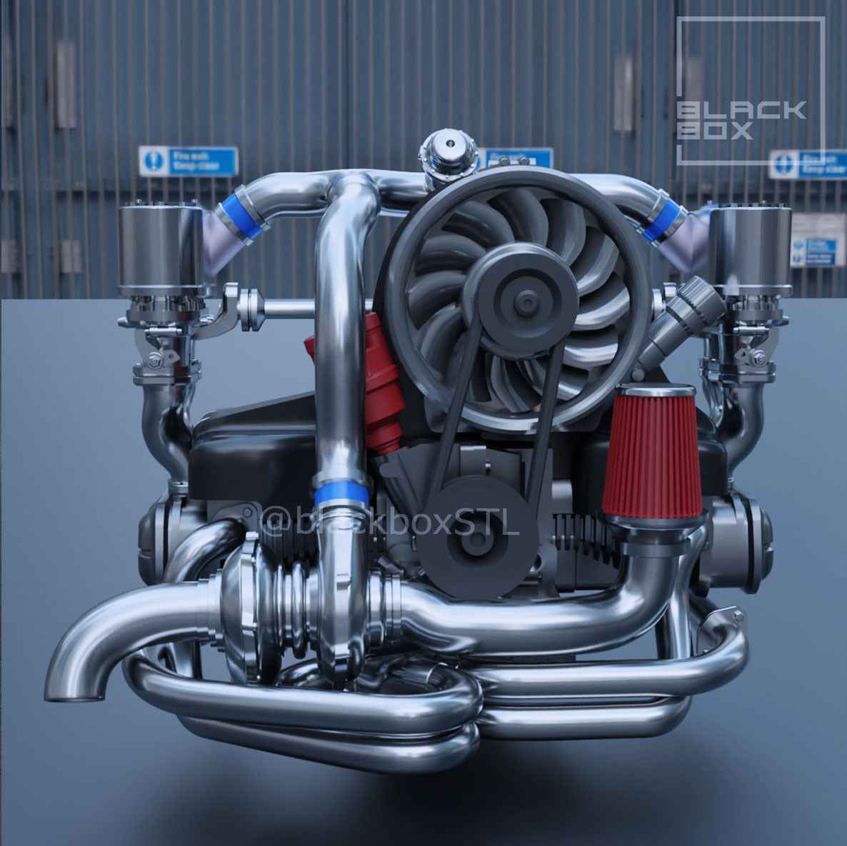 Flat Four Boxer Turbo Upgrade Kit – 1/24 Scale